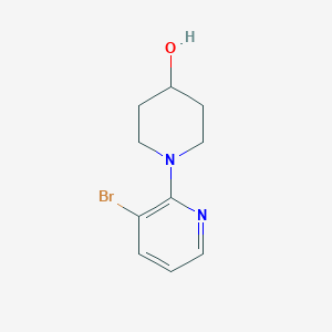 molecular formula C10H13BrN2O B1526549 1-(3-Bromopyridin-2-yl)piperidin-4-ol CAS No. 941572-57-2