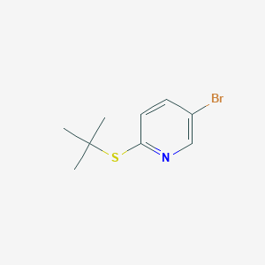 molecular formula C9H12BrNS B1526550 5-溴-2-(叔丁基硫基)吡啶 CAS No. 123792-40-5