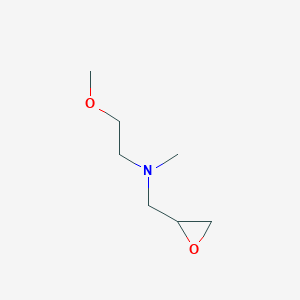 molecular formula C7H15NO2 B1526551 (2-Methoxyethyl)(methyl)[(oxiran-2-yl)methyl]amine CAS No. 1251385-30-4
