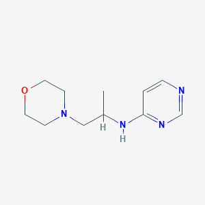 molecular formula C11H18N4O B1526552 N-[1-(morpholin-4-yl)propan-2-yl]pyrimidin-4-amine CAS No. 1249287-43-1