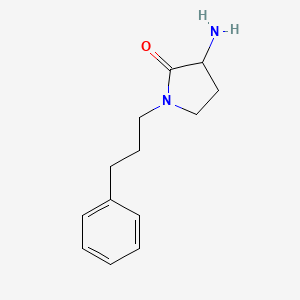 molecular formula C13H18N2O B1526553 3-氨基-1-(3-苯基丙基)吡咯烷-2-酮 CAS No. 1250707-59-5
