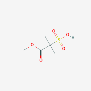 molecular formula C5H10O5S B15265540 Methyl2-methyl-2-sulfopropanoate 