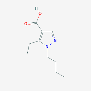 molecular formula C10H16N2O2 B1526558 1-丁基-5-乙基-1H-吡唑-4-羧酸 CAS No. 1251088-26-2