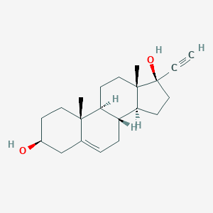 molecular formula C₂₁H₃₀O₂ B152657 17-α-孕-5-烯-20-炔-3-β,17-β-二醇 CAS No. 3604-60-2