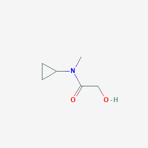 molecular formula C6H11NO2 B1526576 N-cyclopropyl-2-hydroxy-N-methylacetamide CAS No. 1247116-47-7
