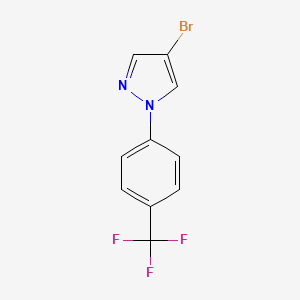 molecular formula C10H6BrF3N2 B1526585 4-溴-1-(4-(三氟甲基)苯基)-1H-吡唑 CAS No. 1203556-18-6