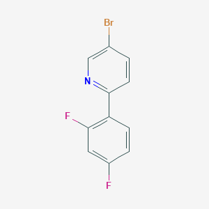 molecular formula C11H6BrF2N B1526589 5-Bromo-2-(2,4-difluorophenyl)pyridine CAS No. 453530-70-6