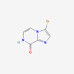 molecular formula C6H4BrN3O B1526590 3-Bromoimidazo[1,2-a]pyrazin-8(7h)-one CAS No. 689297-67-4