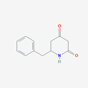 molecular formula C12H13NO2 B1526592 6-Benzylpiperidine-2,4-dione CAS No. 845267-74-5