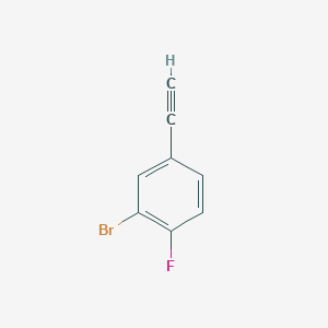 molecular formula C8H4BrF B1526593 2-溴-4-乙炔基-1-氟苯 CAS No. 918487-39-5