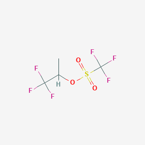 molecular formula C4H4F6O3S B1526595 1,1,1-Trifluoropropan-2-yl trifluoromethanesulfonate CAS No. 212556-43-9
