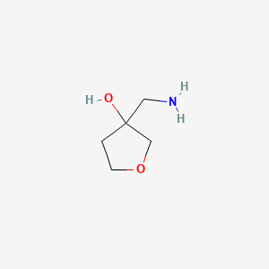 molecular formula C5H11NO2 B1526596 3-(Aminomethyl)oxolan-3-ol CAS No. 879515-14-7