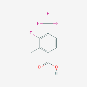 molecular formula C9H6F4O2 B1526597 3-Fluoro-2-methyl-4-(trifluoromethyl)benzoic acid CAS No. 1070761-76-0