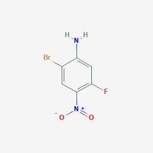 molecular formula C6H4BrFN2O2 B1526599 2-Bromo-5-fluoro-4-nitroaniline CAS No. 952664-69-6