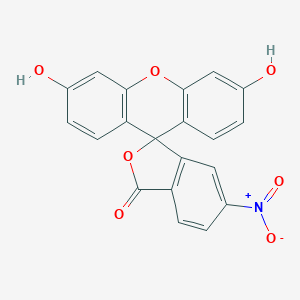 molecular formula C20H11NO7 B015266 螺[异苯并呋喃-1(3H)，9'-[9H]吨]-3-酮，3',6'-二羟基-6-硝基- CAS No. 27402-68-2