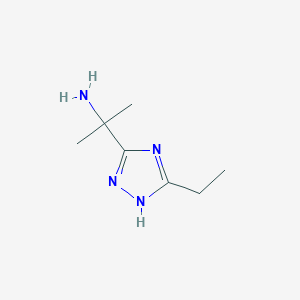 2-(5-ethyl-1H-1,2,4-triazol-3-yl)propan-2-amine