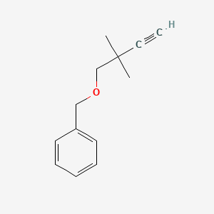 molecular formula C13H16O B1526602 4-Benzyloxy-3,3-dimethylbut-1-yne CAS No. 1092536-54-3