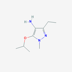 3-ethyl-1-methyl-5-(propan-2-yloxy)-1H-pyrazol-4-amine