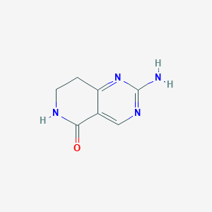 molecular formula C7H8N4O B1526603 2-Amino-7,8-dihydropyrido[4,3-D]pyrimidin-5(6H)-one CAS No. 1228079-74-0