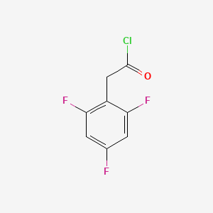 molecular formula C8H4ClF3O B1526605 2,4,6-Trifluorophenylacetyl chloride CAS No. 714963-55-0