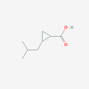 2-(2-Methylpropyl)cyclopropane-1-carboxylic acid