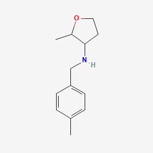 2-Methyl-N-[(4-methylphenyl)methyl]oxolan-3-amine