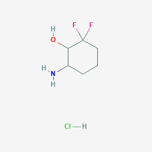 6-Amino-2,2-difluorocyclohexan-1-ol hydrochloride