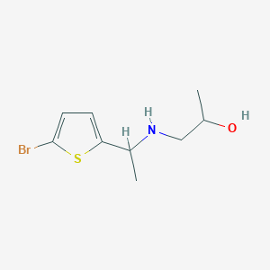 1-{[1-(5-Bromothiophen-2-yl)ethyl]amino}propan-2-ol