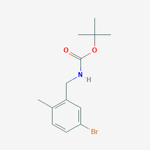 molecular formula C13H18BrNO2 B1526612 叔丁基5-溴-2-甲基苄基氨基甲酸酯 CAS No. 1177558-43-8