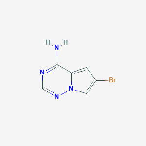 B1526617 6-Bromopyrrolo[2,1-F][1,2,4]triazin-4-amine CAS No. 937047-06-8