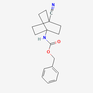 molecular formula C17H20N2O2 B1526619 Benzyl 4-cyanobicyclo[2.2.2]octan-1-ylcarbamate CAS No. 1252672-88-0