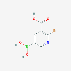 molecular formula C6H5BBrNO4 B1526621 2-Bromo-3-carboxypyridine-5-boronic acid CAS No. 1451393-49-9