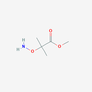 molecular formula C5H11NO3 B15266219 Methyl 2-(aminooxy)-2-methylpropanoate 