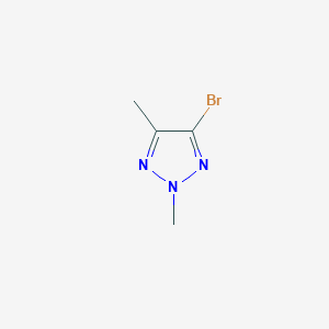 molecular formula C4H6BrN3 B1526626 4-Bromo-2,5-dimethyl-2H-1,2,3-triazole CAS No. 942060-54-0