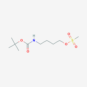 molecular formula C10H21NO5S B1526627 4-[(叔丁氧羰基)氨基]丁基甲磺酸酯 CAS No. 174626-25-6