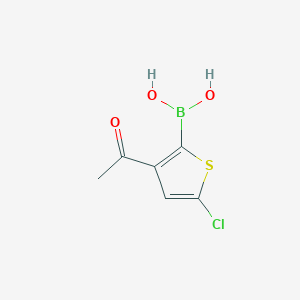 molecular formula C6H6BClO3S B1526629 3-Acetyl-5-chlorothiophene-2-boronic acid CAS No. 1451390-79-6