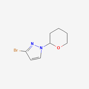 molecular formula C8H11BrN2O B1526635 3-Bromo-1-(oxan-2-yl)-1h-pyrazole CAS No. 1044270-96-3