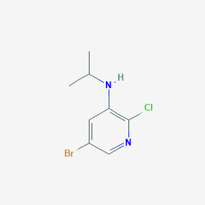 molecular formula C8H10BrClN2 B1526636 5-bromo-2-chloro-N-(propan-2-yl)pyridin-3-amine CAS No. 1112982-73-6
