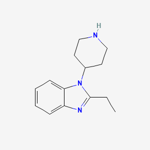 molecular formula C14H19N3 B1526637 2-乙基-1-(4-哌啶基)-1H-苯并咪唑 CAS No. 875664-91-8