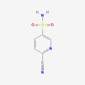 molecular formula C6H5N3O2S B1526638 6-氰基吡啶-3-磺酰胺 CAS No. 928139-32-6