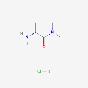 molecular formula C5H13ClN2O B1526641 (R)-2-Amino-N,N-dimethylpropanamide HCl CAS No. 1384435-39-5