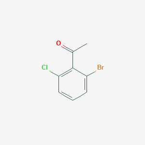 molecular formula C8H6BrClO B1526644 1-(2-Bromo-6-chlorophenyl)ethanone CAS No. 1261438-38-3