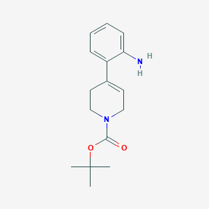 molecular formula C16H22N2O2 B1526646 tert-Butyl 4-(2-aminophenyl)-5,6-dihydropyridine-1(2H)-carboxylate CAS No. 955397-70-3
