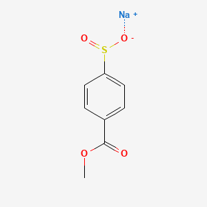 molecular formula C8H7NaO4S B15266476 Sodium 4-(methoxycarbonyl)benzene-1-sulfinate 