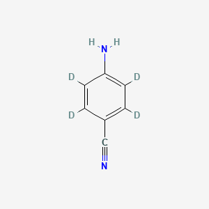 molecular formula C7H6N2 B1526650 4-Aminobenzonitrile-2,3,5,6-d4 CAS No. 1331866-32-0