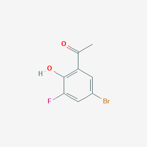 molecular formula C8H6BrFO2 B1526656 1-(5-Bromo-3-fluoro-2-hydroxyphenyl)ethanone CAS No. 1089706-28-4