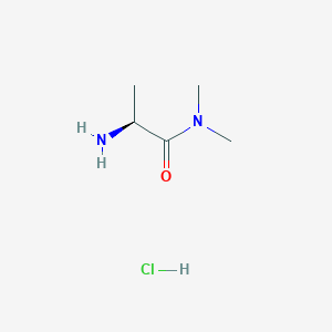 molecular formula C5H13ClN2O B1526657 (S)-2-amino-N,N-dimethylpropanamide HCl CAS No. 125218-79-3