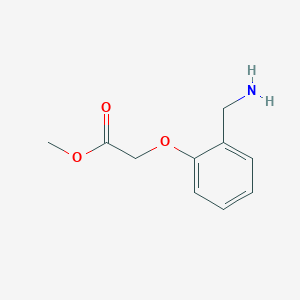 molecular formula C10H13NO3 B15266584 Methyl 2-[2-(aminomethyl)phenoxy]acetate 