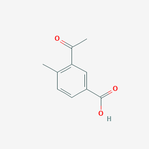 molecular formula C10H10O3 B1526663 3-Acetyl-4-methylbenzoic acid CAS No. 1216050-56-4