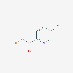 molecular formula C7H5BrFNO B1526668 2-Bromo-1-(5-fluoropyridin-2-yl)ethanone CAS No. 1026665-80-4